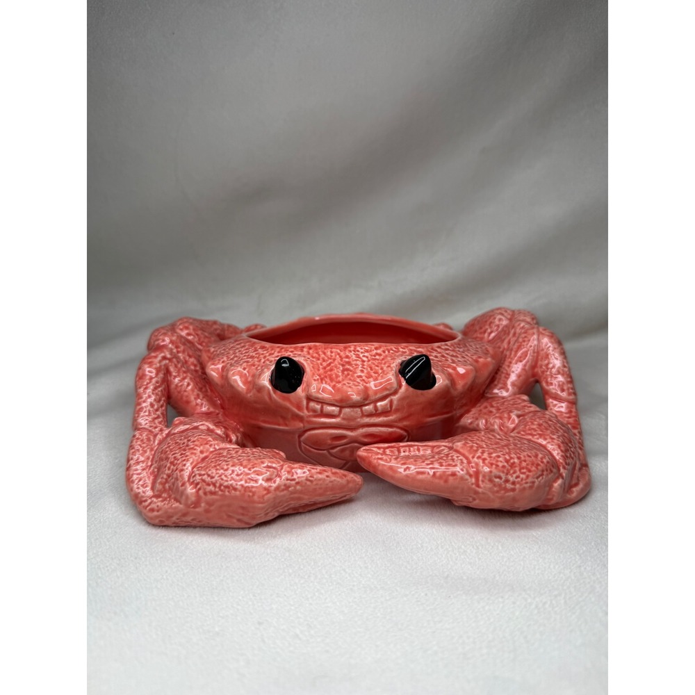 Bergschrund Seattle Pelican Reef Crab Bowl 2003 Ceramic Coastal Serving Dish